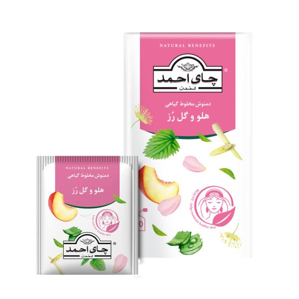 دمنوش گیاهی هلو و گل رز | لطافت و آرامش
