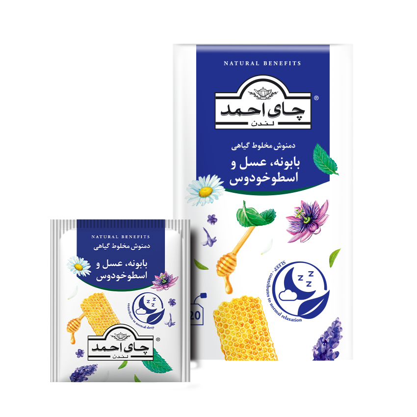 دمنوش گیاهی بابونه، عسل و اسطوخودوس | آرامش‌بخش و ضد استرس